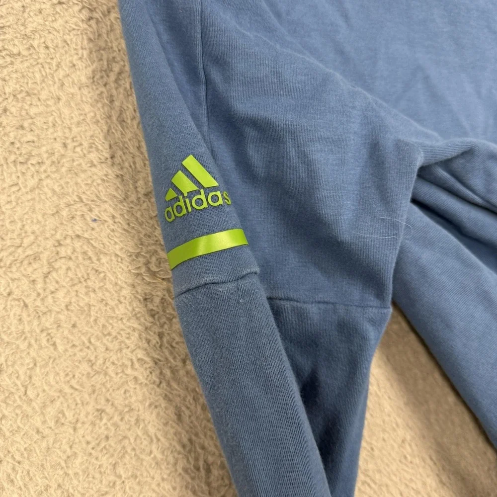 Seattle Sounders FC Sweatshirt Youth Large Boys‎ Blue MLS Soccer Full Zip Adidas